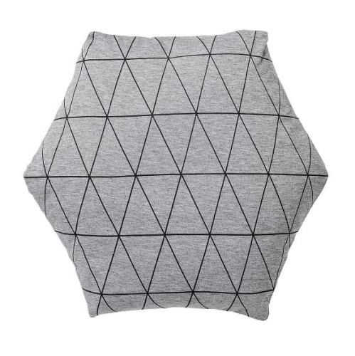 Poduszka heksagon DIAMONT PRINT Bloomingville.jpg