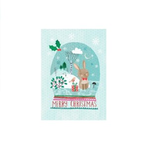 KARTKA  ŚWIĄTECZNA SNOW BUNNY