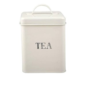 PUSZKA METALOWA Z NAPISEM  "TEA"