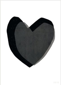 PLAKAT LAYERED HEARTS 30X40 SEVENTY TREE