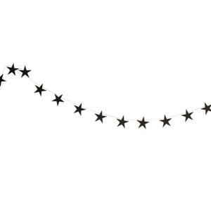 GIRLANDA PAPIEROWA BLACK STAR MADAM STOLTZ 