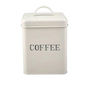 PUSZKA METALOWA Z NAPISEM  "COFFEE"