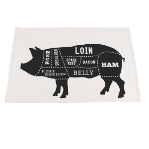 RĘCZNIK KUCHENNY  BLACK & WHITE PIG