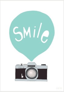 PLAKAT SMILE MINT 30X40 SEVENTY TREE