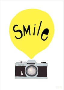 PLAKAT SMILE YELLOW 30X40 SEVENTY TREE